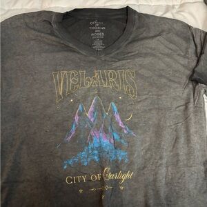 Velaris Gray Graphic T-Shirt